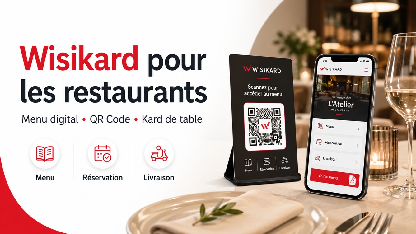 Wisikard f&uuml;r Restaurants: eine einfache, moderne und stets aktuelle digitale Speisekarte